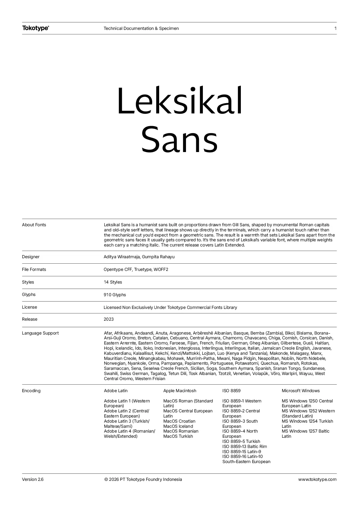 PDF Specimen